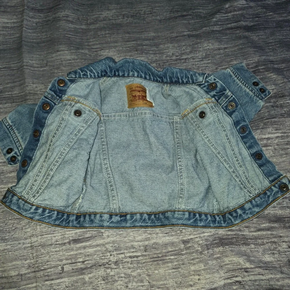 Levis Vintage 90's 18M Baby Denim Trucker Jacket Blue Medium Wash Cotton